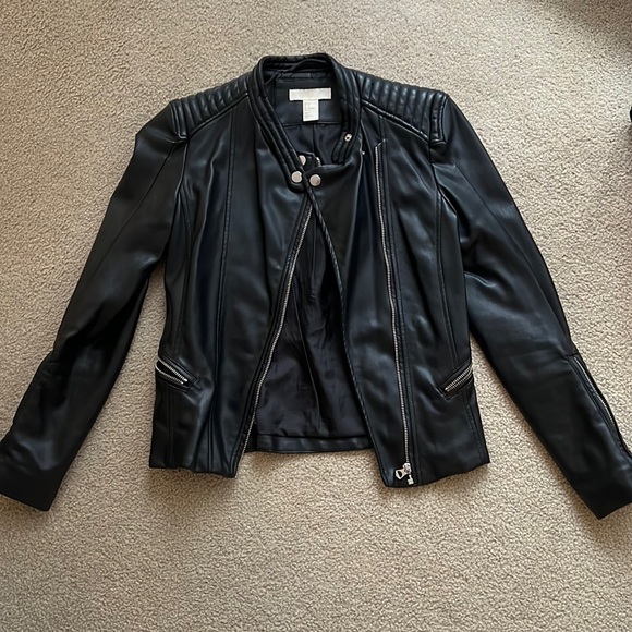 H&M leather jacket (polyester) - Picture 1 of 6